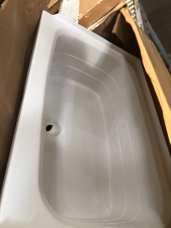 Photo 2 of Lippert 209648 Better Bath 24" x 36" RV Bath Tub Center Drain White