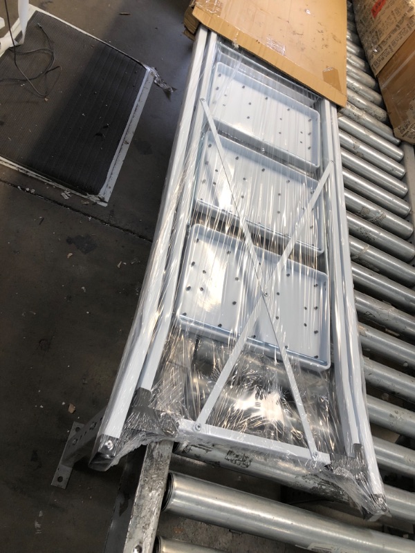 Photo 1 of Delxo 4 Step Ladder Folding Step Stool, Heavy-Duty Sturdy Safety Four Step Stool Ladder with Handrail Wide Pedal,White Lightweight Collapsible Tall 4-Feet Step Ladder Stool for Adults Home Kitchen White 4 step ladder