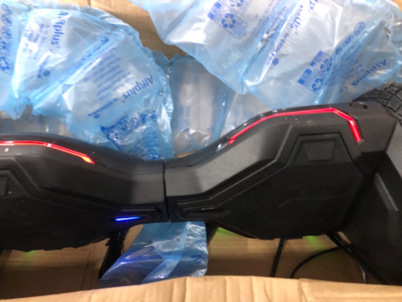 Photo 2 of ***SEE NOTE***
Gyroor Warrior 8.5 inch All Terrain Off Road Hoverboard with Bluetooth Speakers and LED Lights, UL2272
