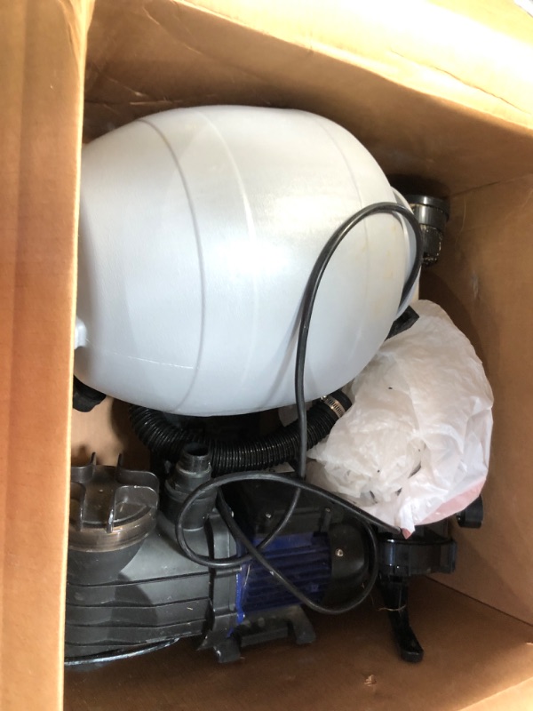 Photo 4 of * not functional * sold for parts * repair *
12" Sand Filter Pump, 2641GPH 1/2HP Pool Sand Filter for Above Ground and Inground Pool Up to 7500 Gallons