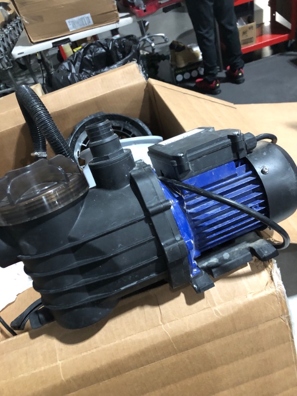 Photo 2 of * not functional * sold for parts * repair *
12" Sand Filter Pump, 2641GPH 1/2HP Pool Sand Filter for Above Ground and Inground Pool Up to 7500 Gallons