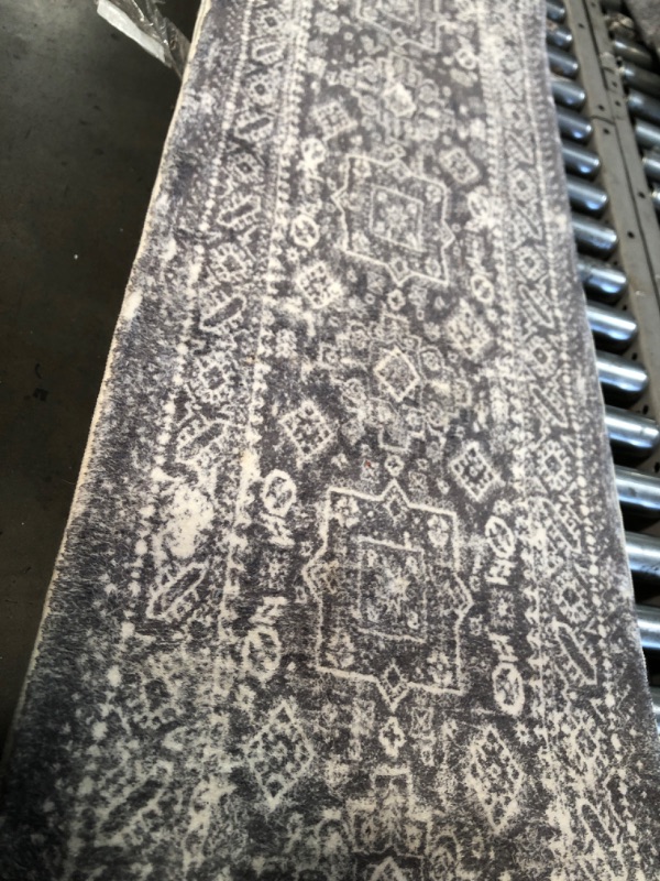 Photo 1 of 1'7" x 10' Grey Non Slip Area Rug 