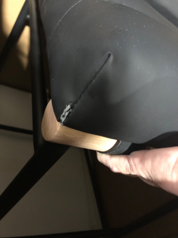 Photo 1 of **DAMAGED SEE NOTES**
Meridian Furniture 857Black-C Burke Collection Modern, Black, 18" W x 23.5" D x 37" H
