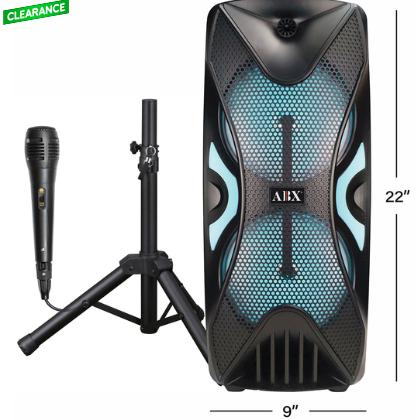 Photo 1 of ***SEE NOTES***Audiobox 2 x 8" Stacked PA Speaker with Stand
