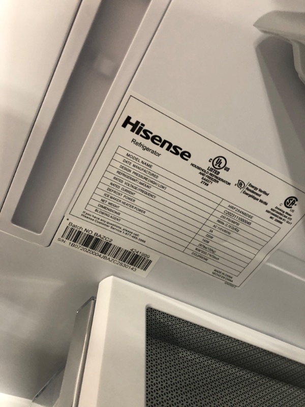 Photo 5 of Hisense 25.4-cu ft French Door Refrigerator with Dual Ice Maker (Fingerprint Resistant Stainless Steel) ENERGY STAR
