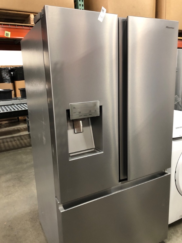 Photo 1 of Hisense 25.4-cu ft French Door Refrigerator with Dual Ice Maker (Fingerprint Resistant Stainless Steel) ENERGY STAR
