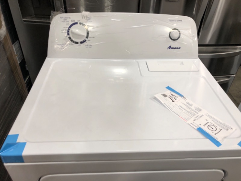 Photo 3 of Amana 6.5-cu ft Electric Dryer (White)
