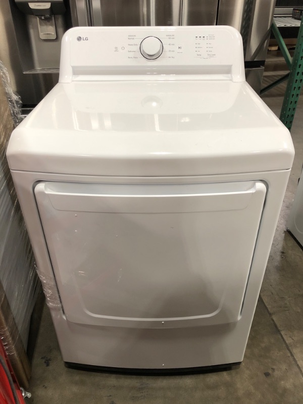 Photo 2 of LG 7.3-cu ft Electric Dryer (White) ENERGY STAR
