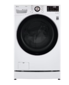 Photo 1 of LG TurboWash 360 4.5-cu ft High Efficiency Stackable Steam Cycle Smart Front-Load Washer (White) ENERGY STAR
