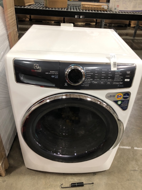 Photo 2 of Electrolux SmartBoost 4.5-cu ft High Efficiency Stackable Steam Cycle Front-Load Washer (White) ENERGY STAR
