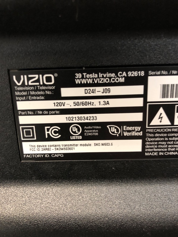 Photo 1 of VIZIO 24-inch D-Series Full HD 1080p Smart TV with Apple AirPlay and Chromecast Built-in, Alexa Compatibility
