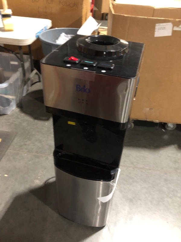 Photo 6 of ***NO JUG INCLUDED - MAJOR DAMAGE - NOT FUNCTIONAL - FOR PARTS ONLY - NONREFUNDABLE - SEE COMMENTS***
Brio Limited Edition Top Loading Water Cooler Dispenser - Hot & Cold Water, Child Safety Lock with Reusable Water Bottle Container Dispenser + Jug, 5 Gal