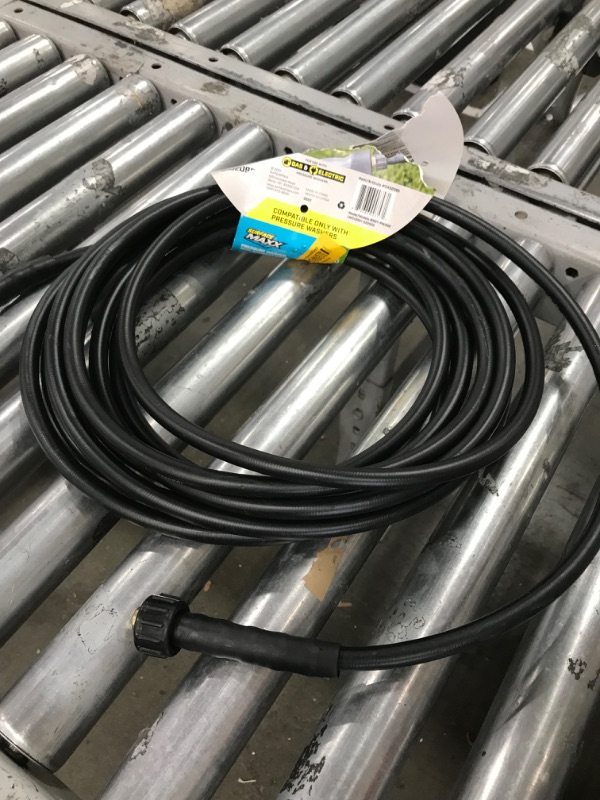 Photo 2 of Blue Hawk 1/4-in x 25-ft Rubber Pressure Washer Hose