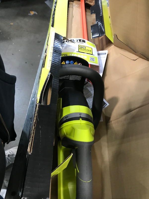 Photo 2 of ***see notes***RYOBI RY40602BTL 24 in. 40-Volt Lithium-Ion Cordless Battery Hedge Trimmer (Tool Only)