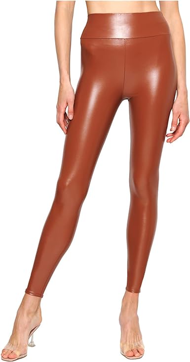 Photo 1 of Body By Stems Black Leather Leggings Women - High-Waisted Pleather Pants for Women - Sexy and Stylish Pleather Leggings