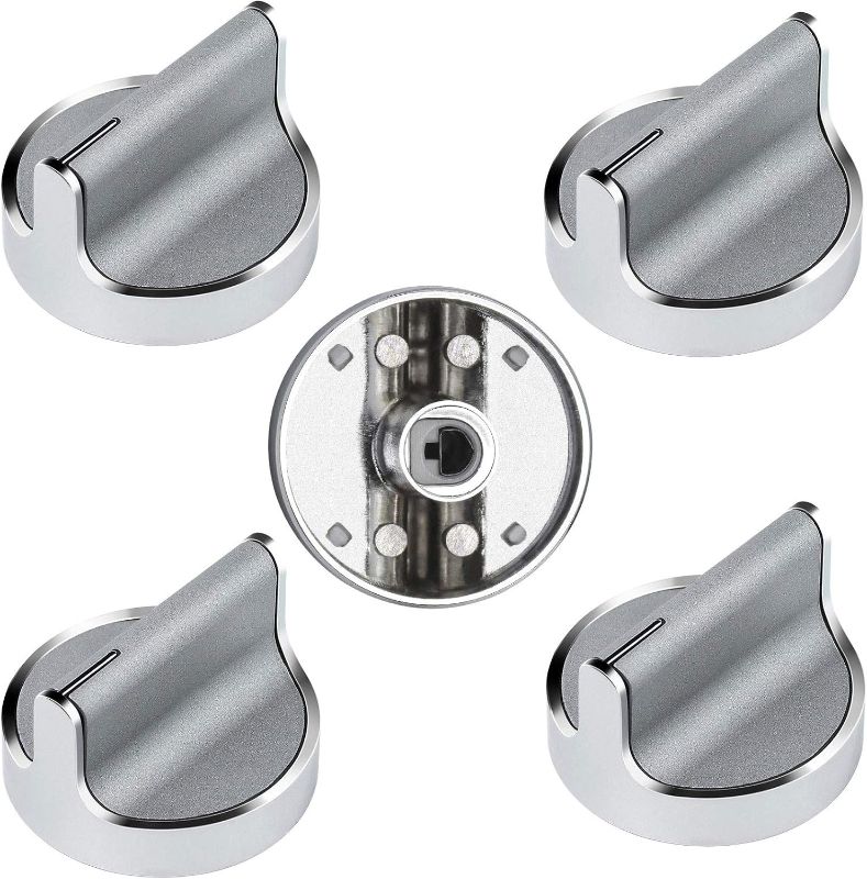 Photo 1 of  Stainless Steel Cooker Stove Control knob 5pcs for Whirlpool Gas Cooktop Range/Oven WCG97US0DS00 WCG97US6DS00,Replaces WPW10594481 3281332 B01KR8F5EU AP6023301