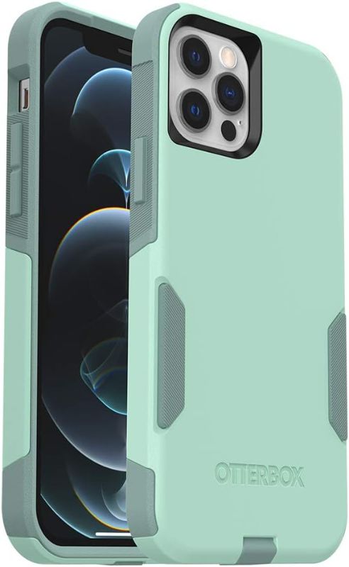 Photo 1 of OtterBox iPhone 12 & iPhone 12 Pro Commuter Series Case - OCEAN WAY (AQUA SAIL/AQUIFER), slim & tough, pocket-friendly, with port protection