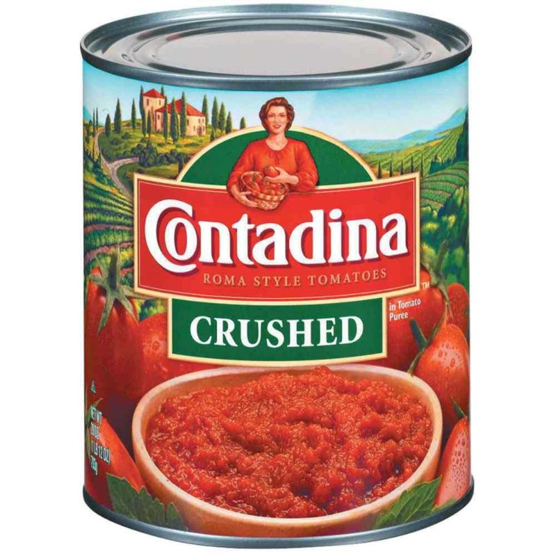 Photo 1 of  best if used by may 28 2024 Contadina Crushed Tomatoes, 28 Ounce - 6 per case.
