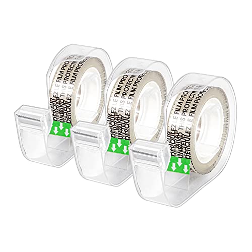 Photo 1 of Amazon Basics Double Sided Tape with Dispenser, Narrow Width, 1/2 X 252 Inches, 3-Pack