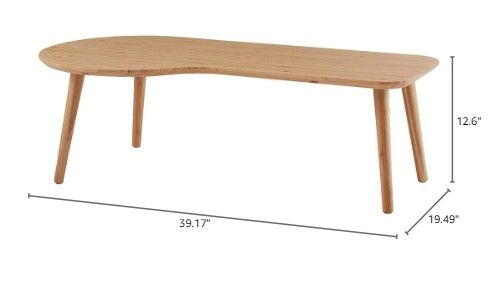 Photo 3 of (NON-REFUNDABLE) CENZEN Bamboo Coffee Table for Living Room Unique Coffee Tables Low Table for Sitting on The Floor Accent Furniture