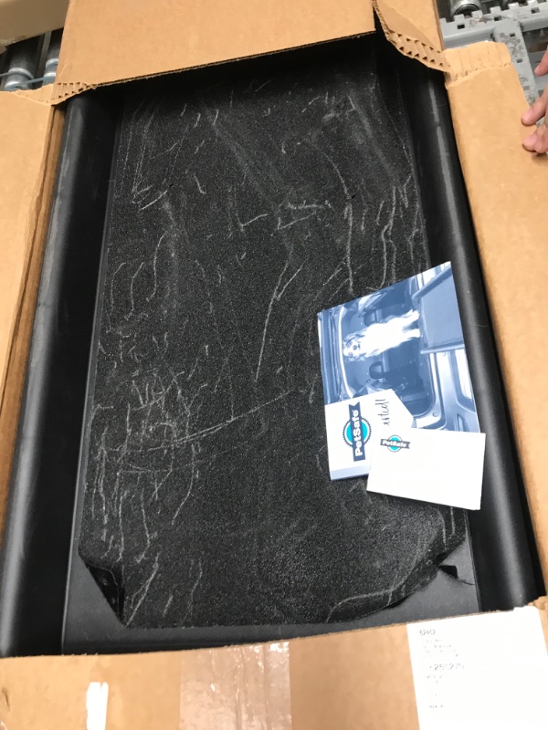 Photo 3 of ***USED - SCRATCHED AND DIRTY - SEE PICTURES***
PetSafe Happy Ride Folding Dog Ramp for Cars, Trucks, & SUVs - 62 Inch Portable Pet Ramp for Large Dogs with Siderails, Non-Slip - Weighs Only 10 lb, Supports up to 150 lb, Easy Storage, Folds in Half