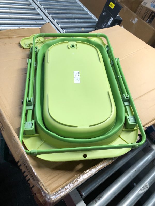 Photo 5 of ***USED - LIKELY MISSING PARTS - UNABLE TO VERIFY FUNCTIONALITY***
Beberoad Love Collapsible Toddler Bathtub Portable Travel Toddler Tub Foldable Bathtub with Adjustable Height for Toddler 1-3 (Green), 31.5"L x 21.2"W x 8.2"H
