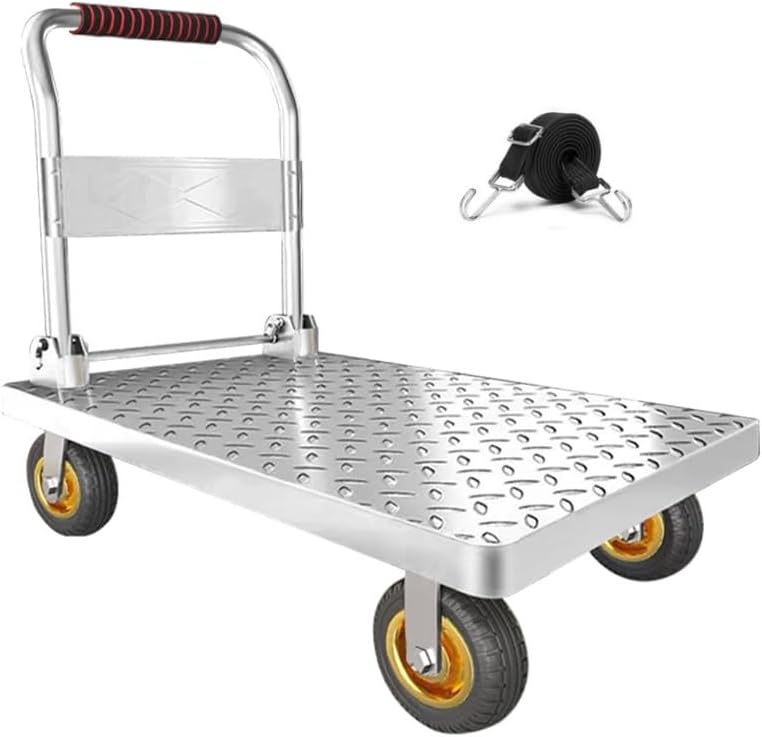 Photo 1 of ***USED - DAMAGED - BENT - LIKELY MISSING PARTS - UNABLE TO VERIFY FUNCTIONALITY***
Folding Platform cart Dolly cart Push Cart Dolly Moving Platform (1500 LBS Small(27X19INCH))