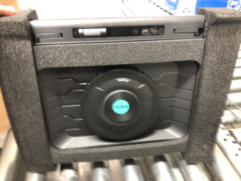 Photo 1 of 2023 New Gaming Laptop Cooling Pad with Powerful Turbofan, RGB Laptop Cooler Radiator with Infinitely Variable Speed, Touch Control, LCD Screen, 3-Port USB, Seal Foam for Rapid Cooling Laptop 15-19in V12(Hub+RGB)