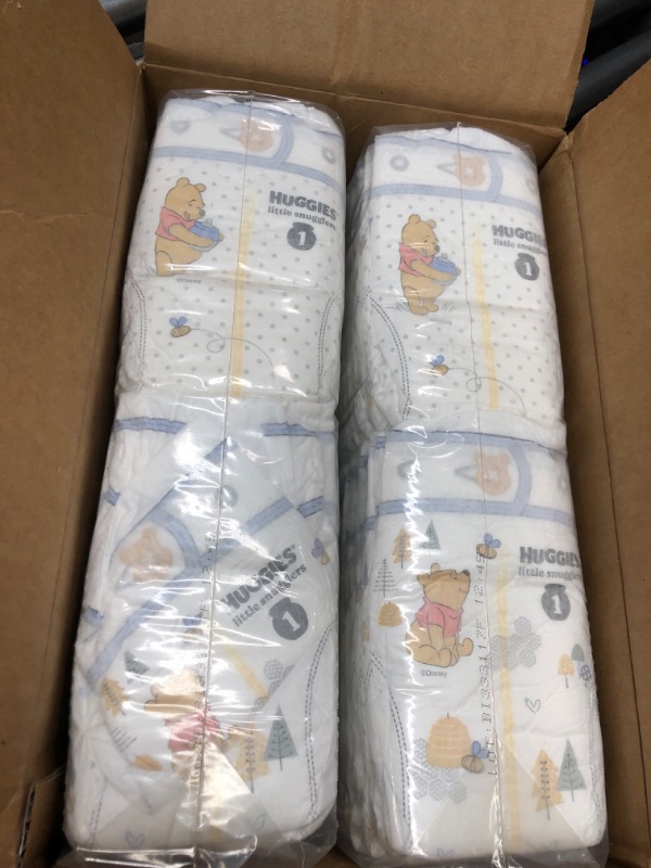 Photo 2 of Baby Diapers Size 1 (8-14 lbs), 84ct, Huggies Little Snugglers Newborn Diapers Size 1 (84 Count)