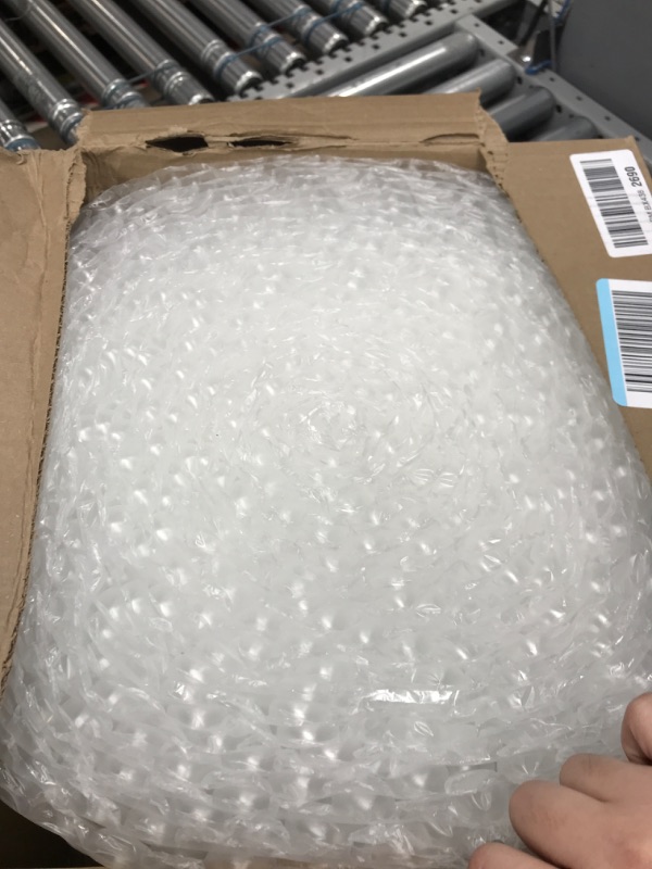 Photo 2 of Duck Brand Large Bubble Wrap Cushioning, 5/16" Bubbles for Extra Protection Packing, Shipping, and Moving, Perforated Every 12", 12" x 60' per Roll 12 in. x 60 ft.