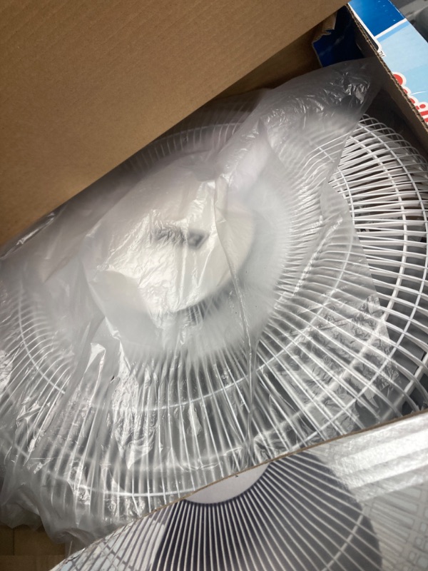 Photo 1 of 16” Oscillating Pedestal Fan, 3-speed Options, 90-Degree Oscillating Head, Adjustable Height and Tilt, Powerful Air Flow, White, MTSP15-16AZ