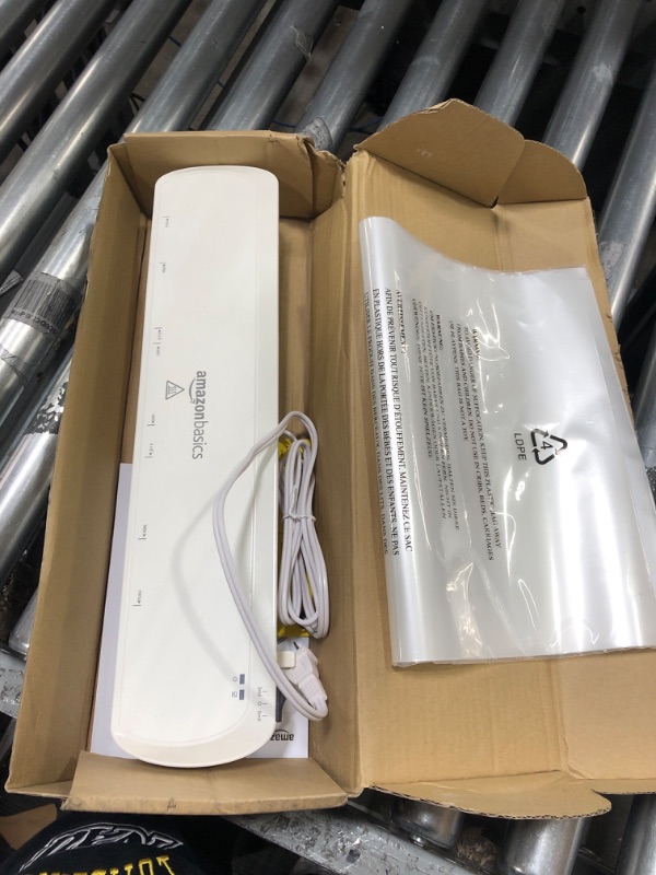Photo 1 of Amazon Basics 12-Inch Thermal Laminator Machine 12-Inch Laminator