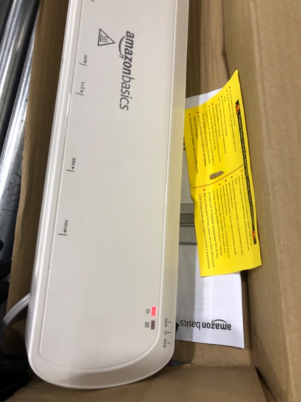 Photo 1 of Amazon Basics 12-Inch Thermal Laminator Machine 12-Inch Laminator