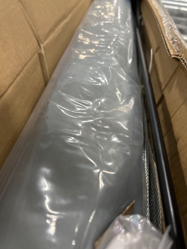 Photo 1 of Goleray 4'x16' Retractable Pergola Canopy Replacement Shade Cover Patio Awnings, Waterproof Outdoor Sun Shade Sail with Cable Hardware for Deck Porch Garage Backyard, Light Gray 0 4'x16' Light Gray,Waterproof