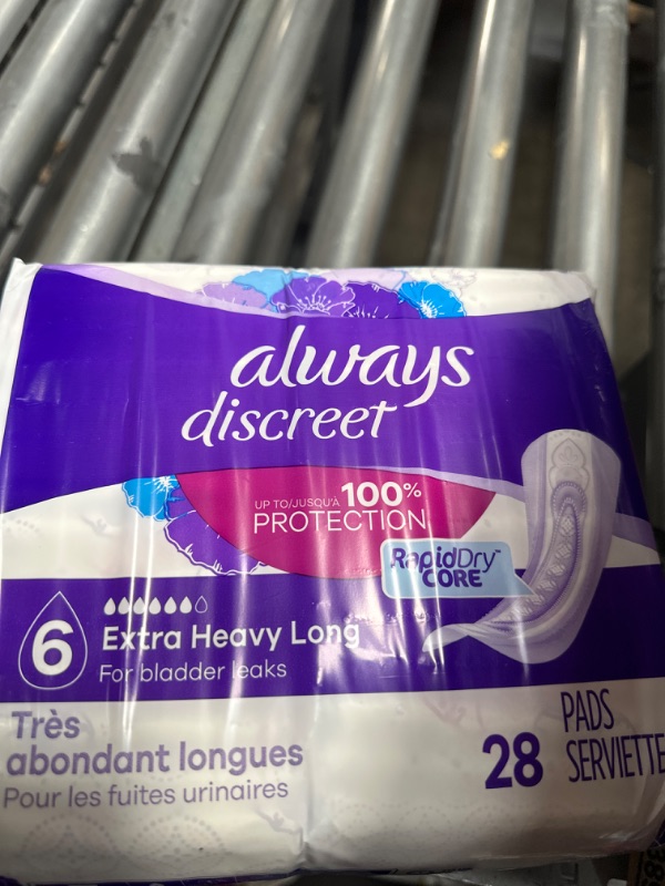 Photo 1 of Always Discreet Adult Incontinence Pads for Women and Postpartum Pads 28 pk 