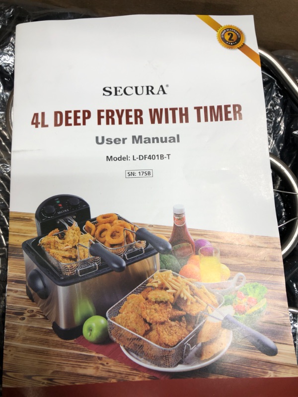 Photo 2 of 4L deep fryer with timer