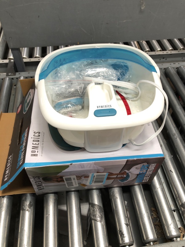 Photo 2 of HoMedics Bubble Spa Elite Footbath, 2-in-1 Removable Pedicure Center, Toe-Touch Control, Easy Tote Handle No-Splash, FB-450H