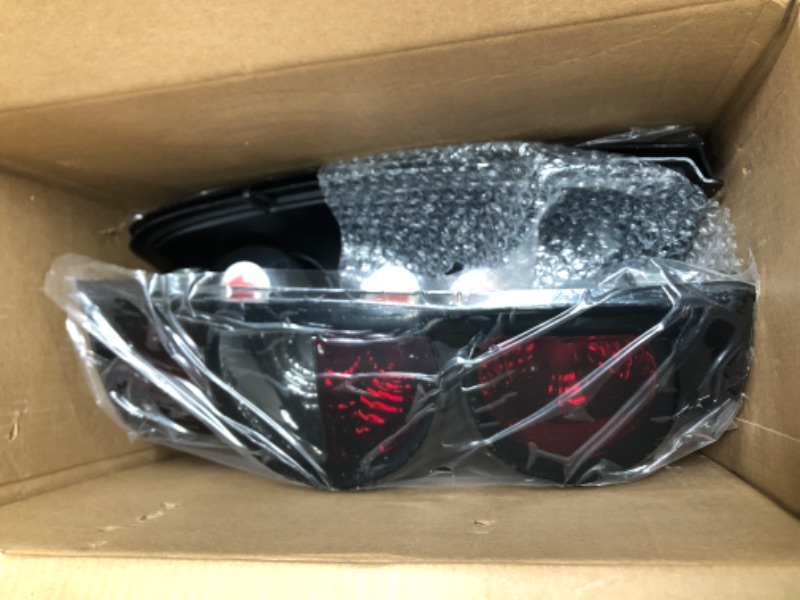 Photo 1 of AUTOSAVER88 Tail Lights Assembly Compatible with 1999-2006 Chevy Silverado 1500 2500 3500/ 2007 Silverado with Classic Body Style/ 1999-2002 GMC Sierra 1500 2500 3500 Taillights OE - Black / Smoke Lens