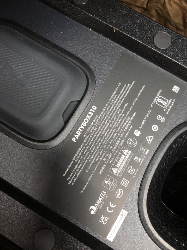 Photo 1 of JBL Partybox 310 - Portable Party Speaker with Long Lasting Battery, Powerful JBL Sound and Exciting Light Show,Black