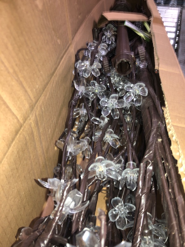 Photo 1 of LIGHTSHARE Cherry Blossom Tree 6FT 208 LED Lighted Tree Multicolor with Remote Contrl for Decoration Inside and Outside, Home Patio Wedding Festival Christmas Decor Multicolor 6.5FT