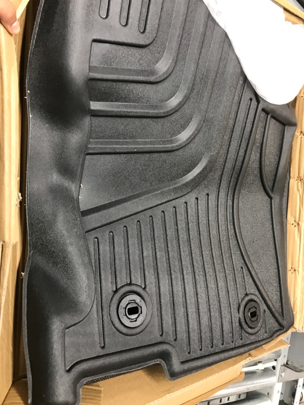 Photo 2 of Car Floor Mats for 2015-2021 Lexus NX NX300/ NX300h /NX 200t, Heavy Duty TPE All Weather Automotive Floor Mats, 1st & 2nd Row Full Set Rubber Floor Liners, No-Skid Car Mats, Black Floor mats for NX 2015-2021