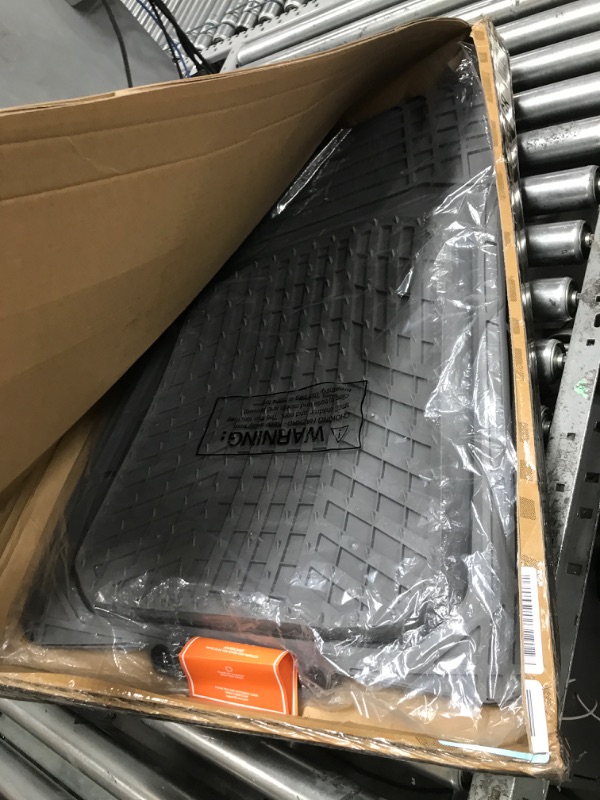 Photo 2 of BDK Gray Heavy Duty Front & Rear Rubber Floor Mats Universal Liners for Car SUV Van & Truck, All Weather Protection with Anti-Slip Nibs, Fit Contours of Most Vehicles 933-GR