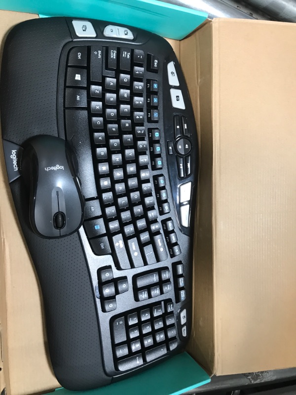 Photo 1 of 
Logitech MK570 Wireless Wave Keyboard and Mouse Combo, Contoured Cushioned Palm Rest, Advanced Wireless Connection, Hyperfast Scrolling Mouse, Black