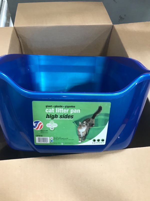 Photo 1 of **BLUE**High Sides Cat Pan