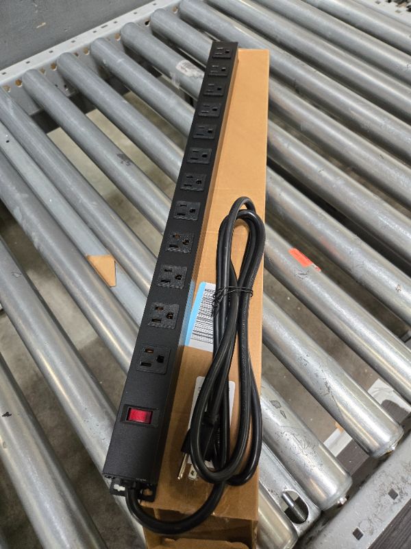 Photo 2 of *****STOCK IMAGE FOR SAMPLE*****
12 Outlet Long Power Strip, 2100 Joules Surge Protector, 6FT Power Cord, Wide Spaced Outlet Power Bar, Overload Protection Switch, Industrial Heavy Duty for Work Bench, Shop, Garage… 12 outlet 6 FT