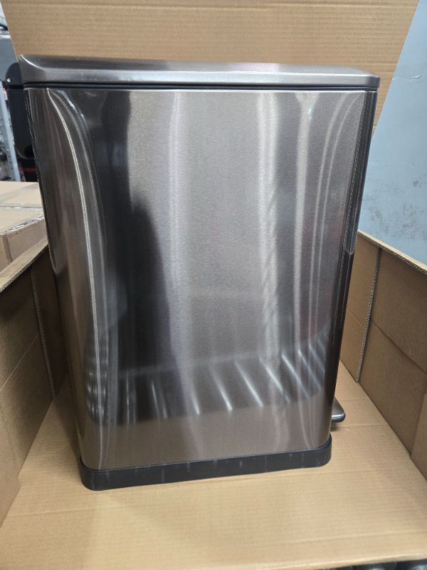 Photo 1 of 50l stainless steal dual compartment trash can