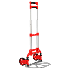 Photo 1 of Dolly and Folding Hand Truck, Aluminum Luggage Trolley Cart, 175 lb Capacity with PP+TPR Wheels and Telescoping Handle for Indoor Outdoor Moving Travel
