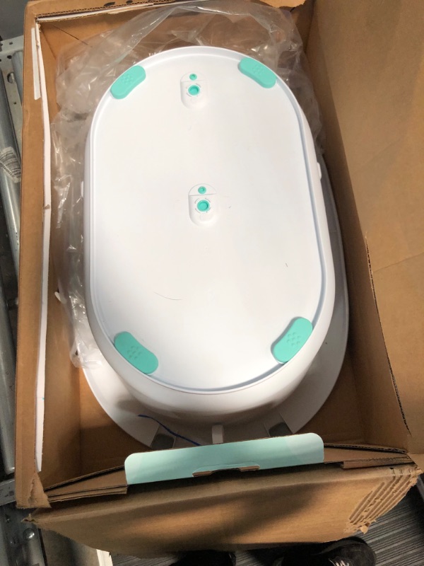 Photo 2 of 4-in-1 Grow-with-Me Bath Tub by Frida Baby Transforms Infant Bathtub to Toddler Bath Seat with Backrest for Assisted Sitting in Tub