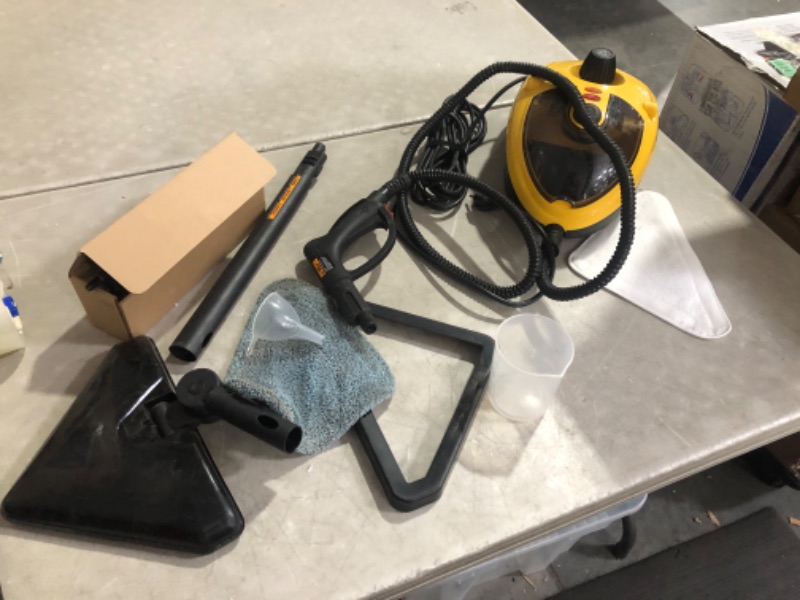 Photo 3 of ***USED - LIKELY MISSING PARTS - UNABLE TO VERIFY FUNCTIONALITY***
Wagner Spraytech C900134 925e Elite Steamer Multi-Purpose Mop with 20 Accessories for Chemical-Free Steam Cleaning, Hardwood Floors, Tile, and More