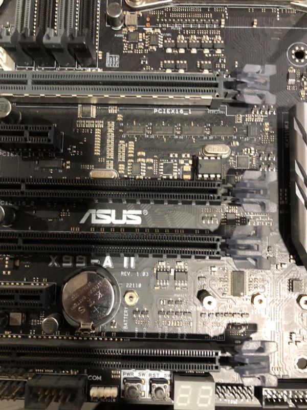 Photo 9 of **MAY BE THE CORRECT MODEL, UNABLE TO CONFIRM ON OUR PART**
Asus X99-PRO/USB 3.1 Motherboard, Intel Socket 2011-v3 Core i7 Processors,8 x DIMM, Quad Channel Memory Architecture